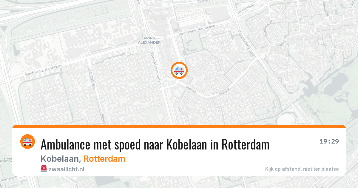 Ambulance met spoed naar Kobelaan in Rotterdam — 5 aug 2026