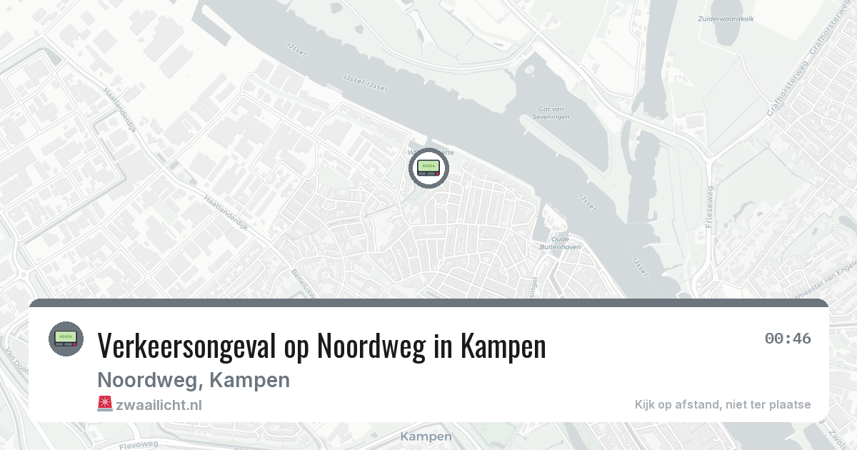 Verkeersongeval op Noordweg in Kampen — 24 apr 2026