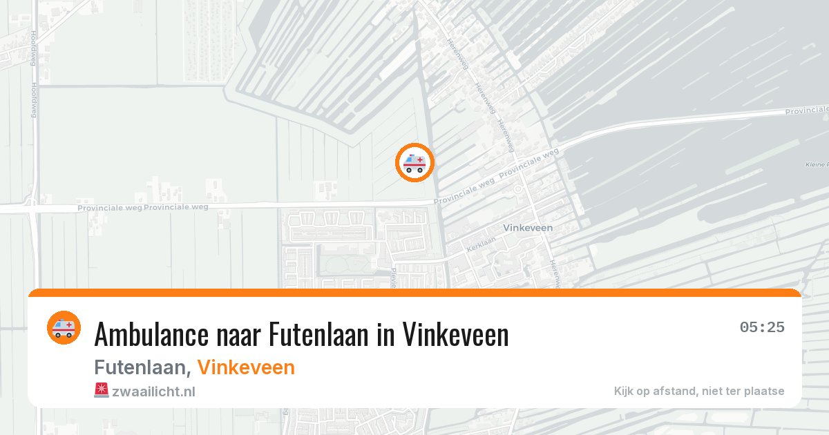 Ambulance naar Futenlaan in Vinkeveen — 18 mrt 2026