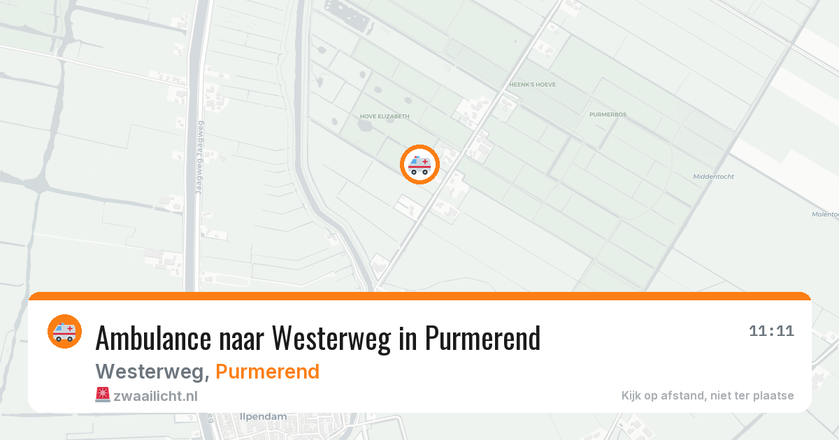 Ambulance naar Westerweg in Purmerend — 8 feb 2026