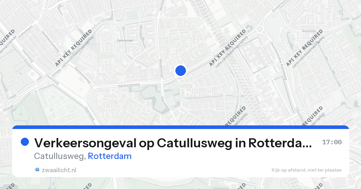 Verkeersongeval op Catullusweg in Rotterdam — 26 aug 2026