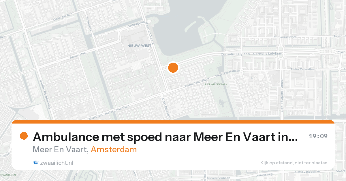 Ambulance met spoed naar Meer En Vaart in Amsterdam — 7 feb 2026