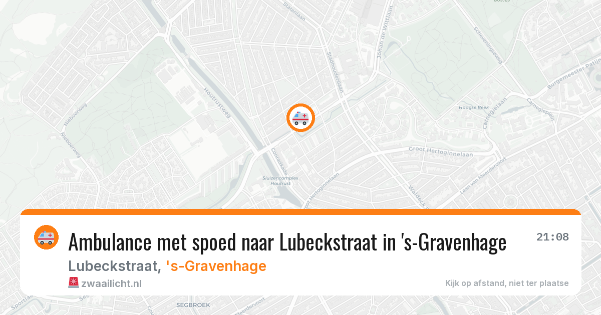 Ambulance met spoed naar Lubeckstraat in 's-Gravenhage — 1 jul 2026