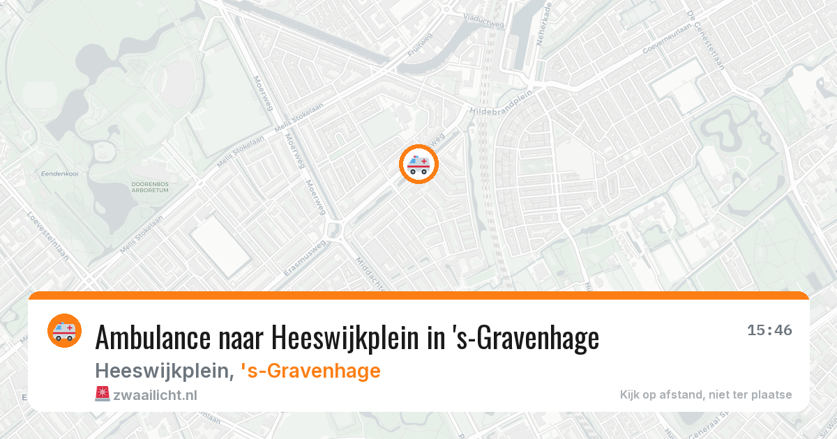 Ambulance naar Heeswijkplein in 's-Gravenhage — 10 aug 2026