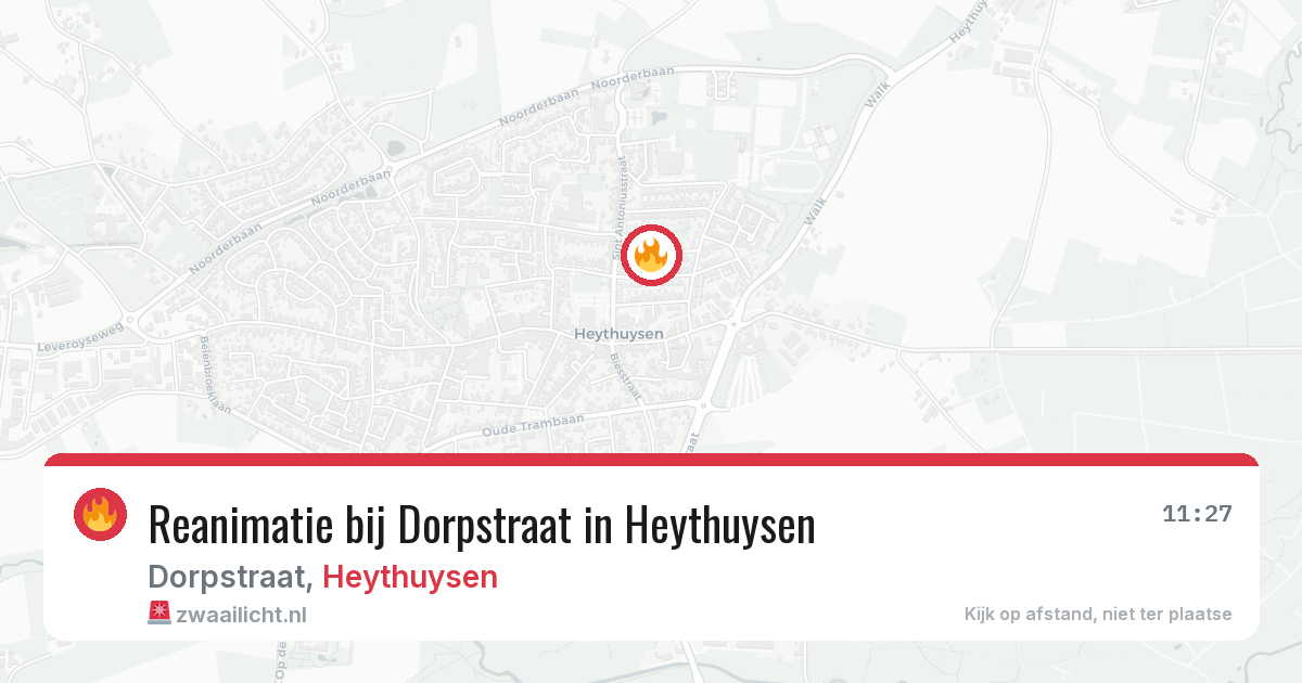 Reanimatie bij Dorpstraat in Heythuysen — 18 feb 2026