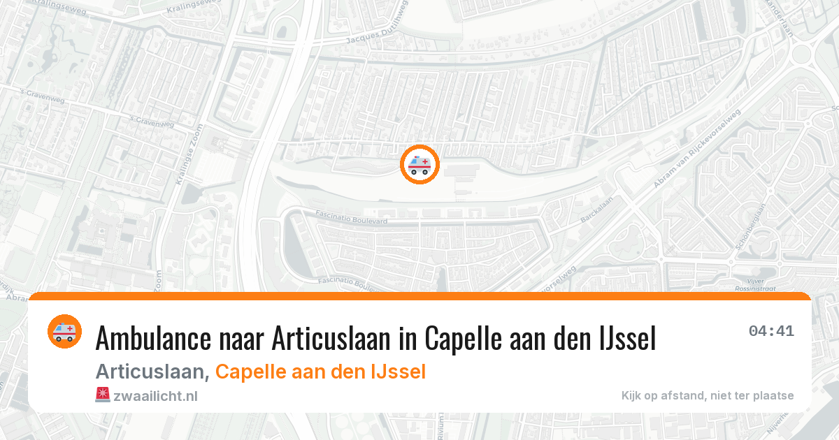 Ambulance naar Articuslaan in Capelle aan den IJssel — 18 jun 2026