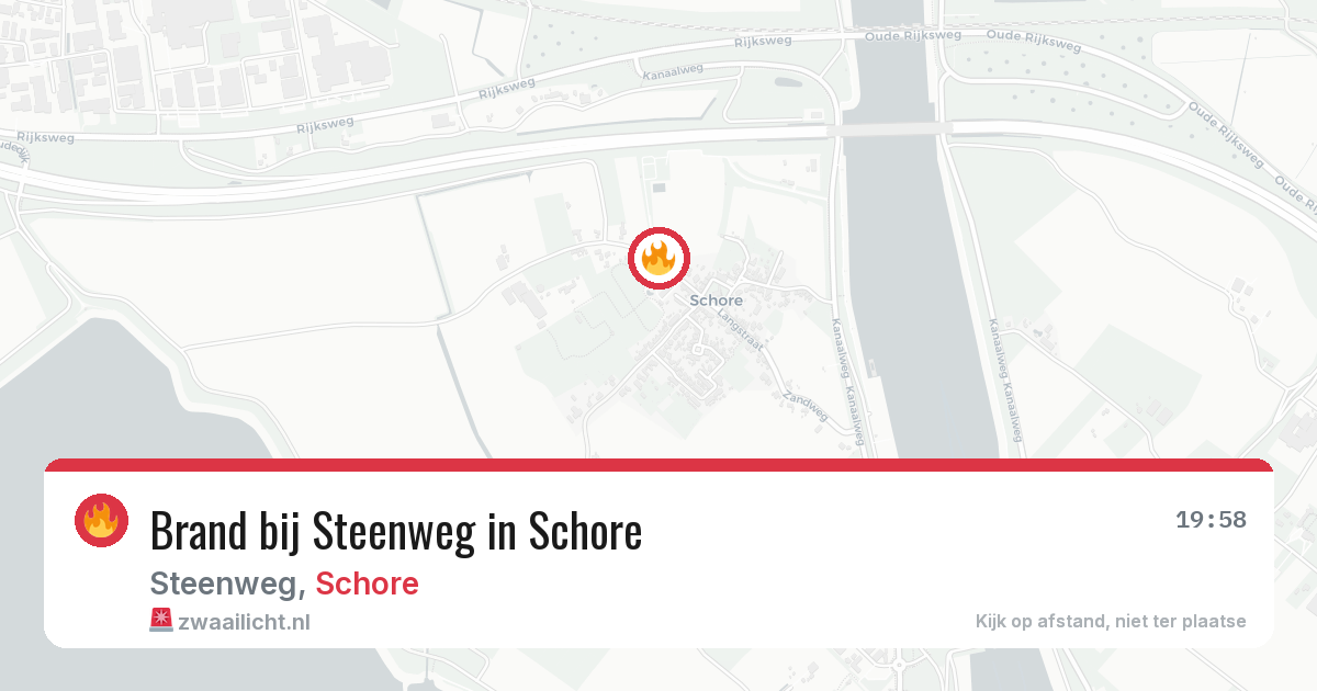 Brand bij Steenweg in Schore — 11 jul 2026