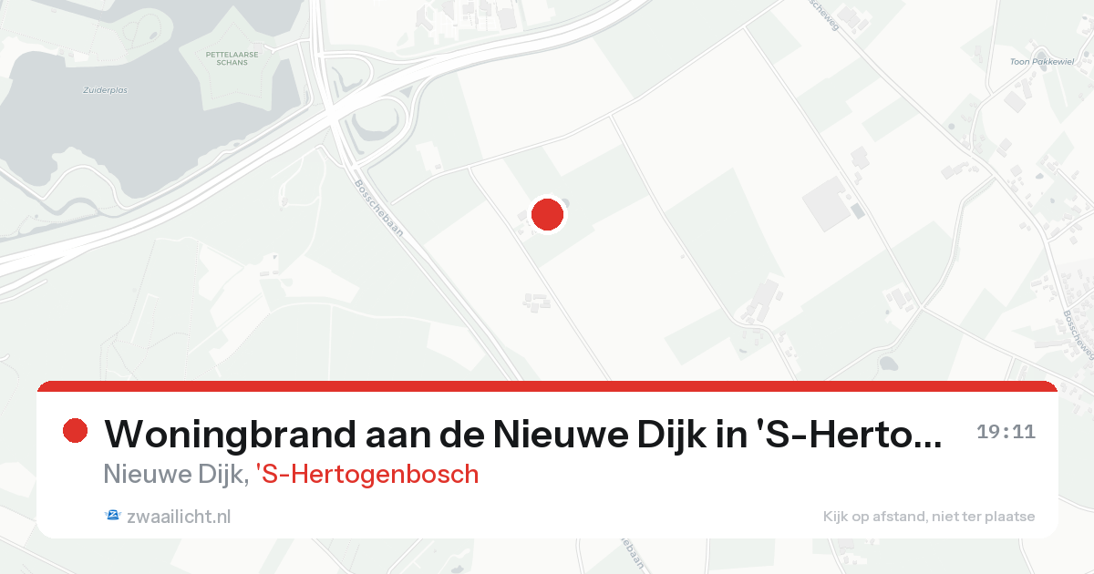 Woningbrand aan de Nieuwe Dijk in 'S-Hertogenbosch — 14 aug 2026