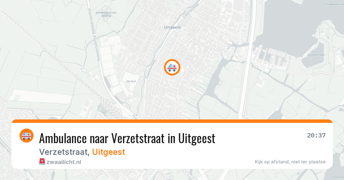 Ambulance naar Verzetstraat in Uitgeest — 23 mei 2026
