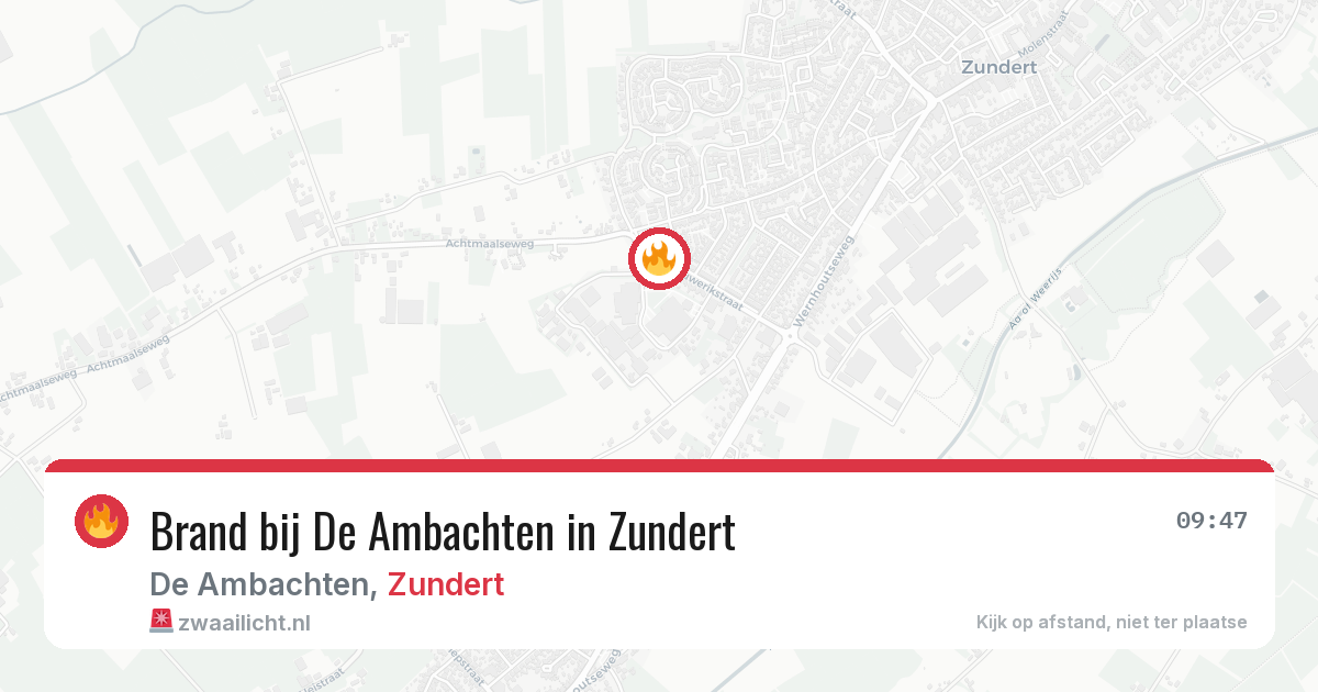 Brand bij De Ambachten in Zundert — 2 jul 2026
