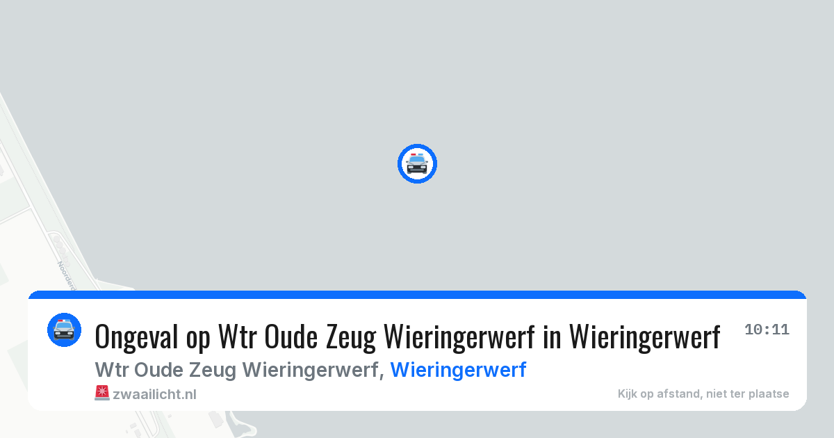 Ongeval op Wtr Oude Zeug Wieringerwerf in Wieringerwerf — 24 mrt 2026