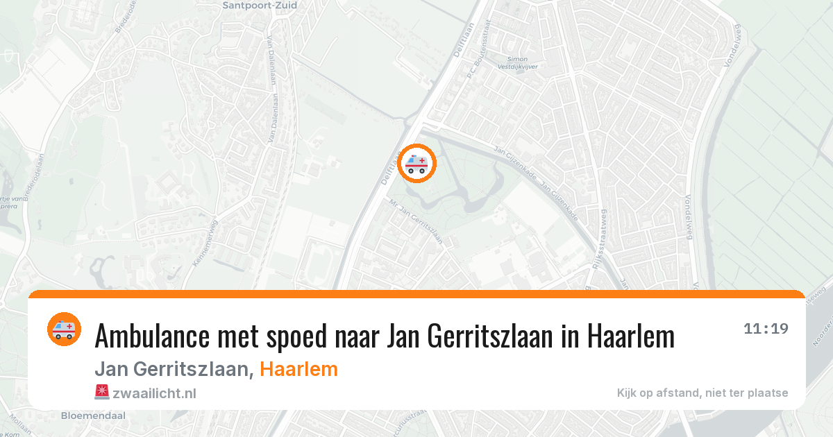 Ambulance met spoed naar Jan Gerritszlaan in Haarlem — 12 jun 2026