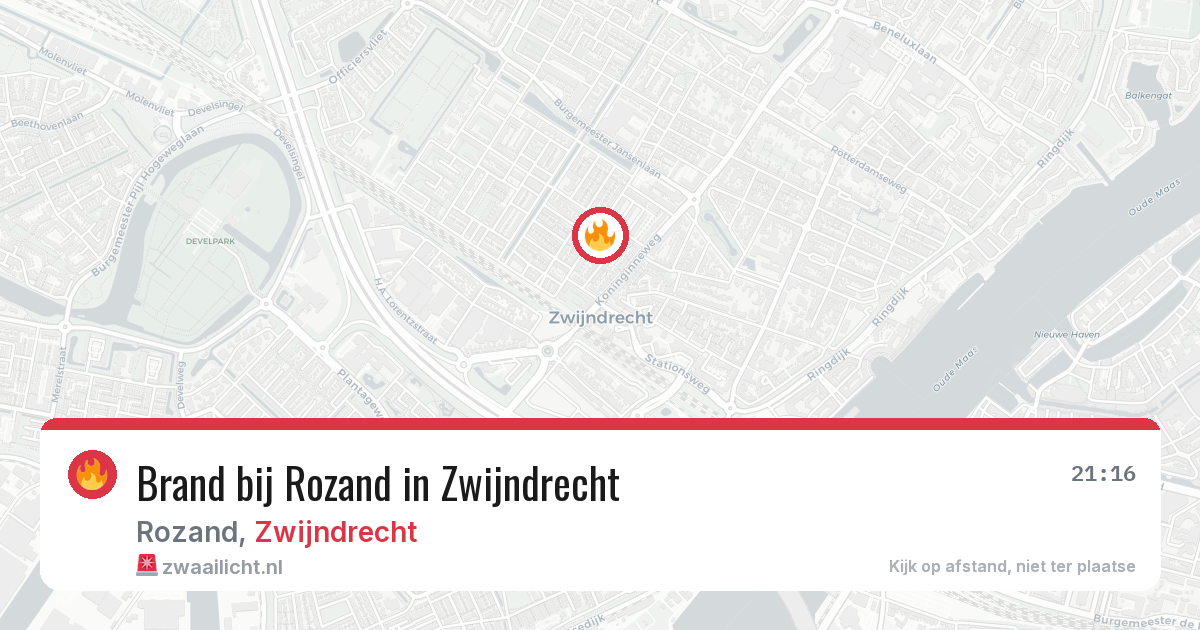 Brand bij Rozand in Zwijndrecht — 1 mei 2026