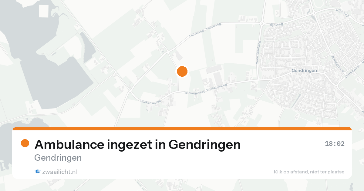 Ambulance ingezet in Gendringen — 12 aug 2026