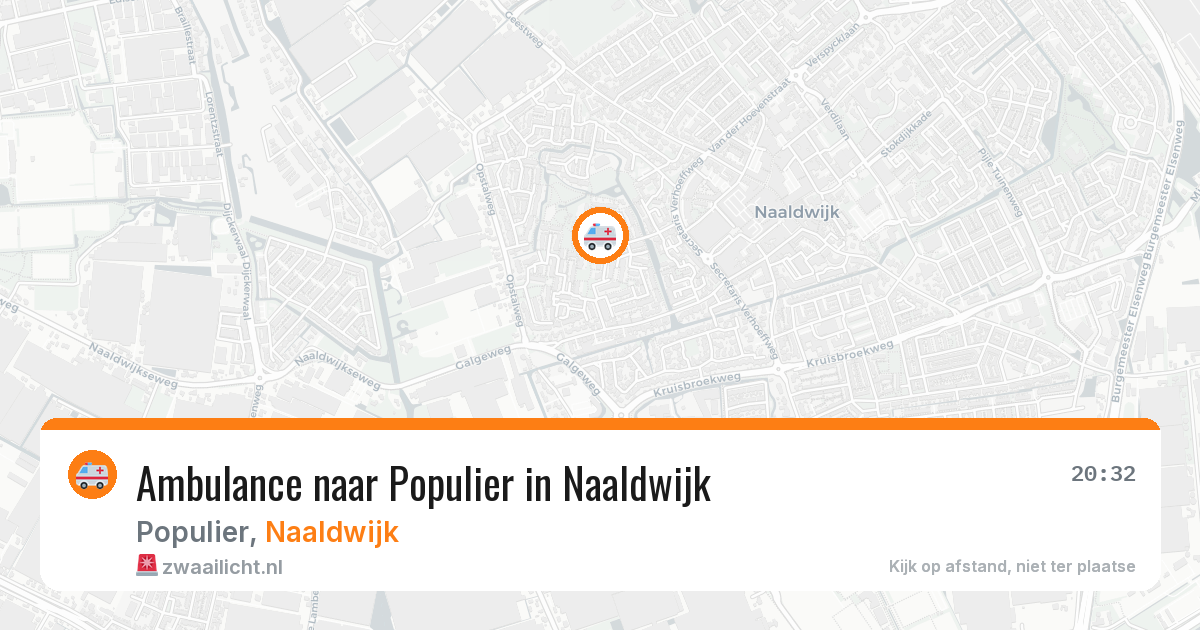 Ambulance naar Populier in Naaldwijk — 24 mei 2026