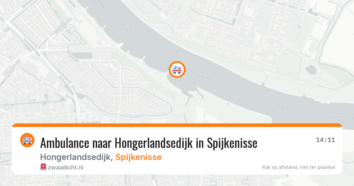 Ambulance naar Hongerlandsedijk in Spijkenisse — 23 mrt 2026