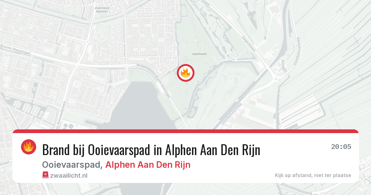 Brand bij Ooievaarspad in Alphen Aan Den Rijn — 7 jul 2026