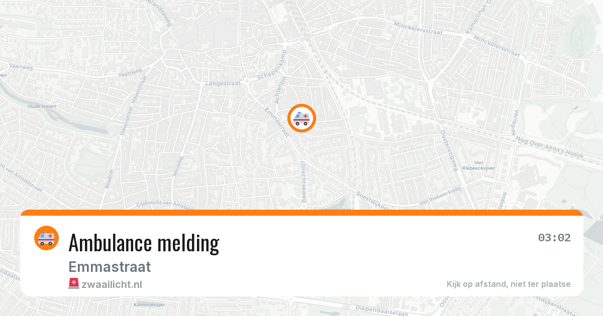 Ambulance melding — 25 mei 2026