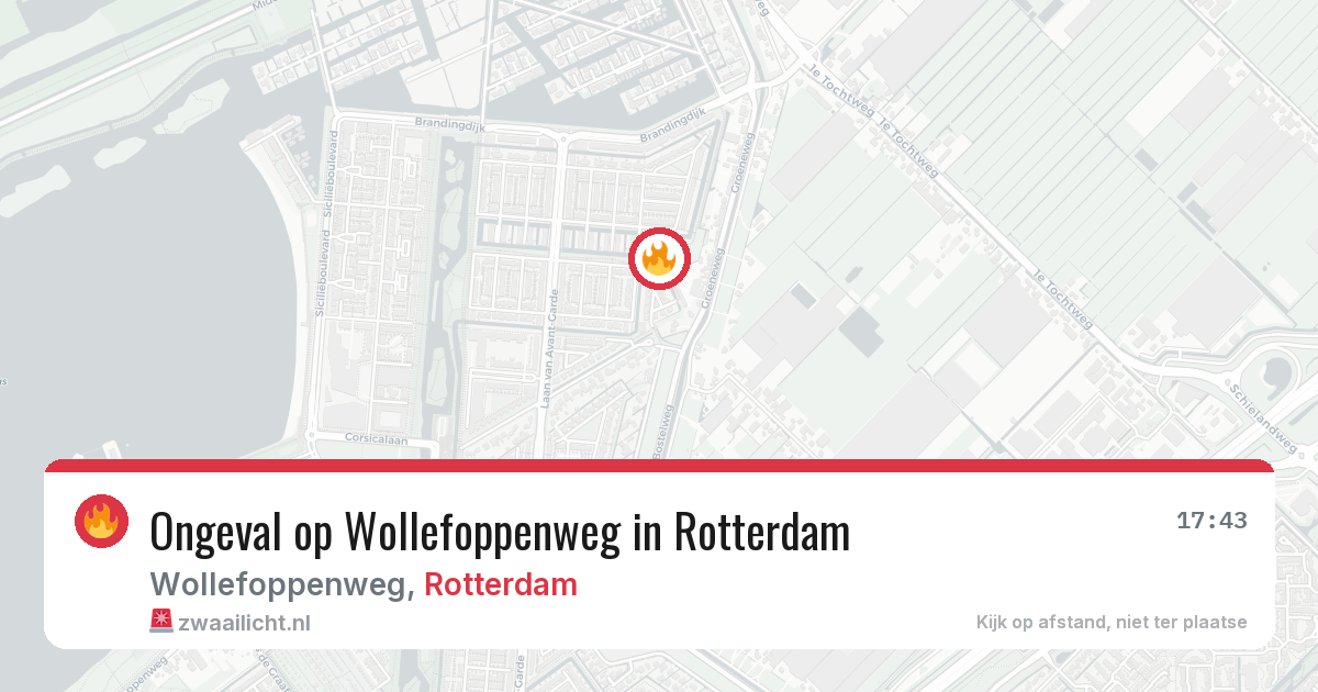 Ongeval op Wollefoppenweg in Rotterdam — 8 jun 2026