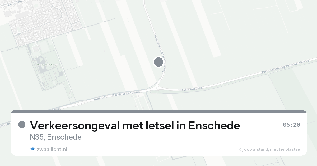 Verkeersongeval met letsel in Enschede — 8 feb 2026