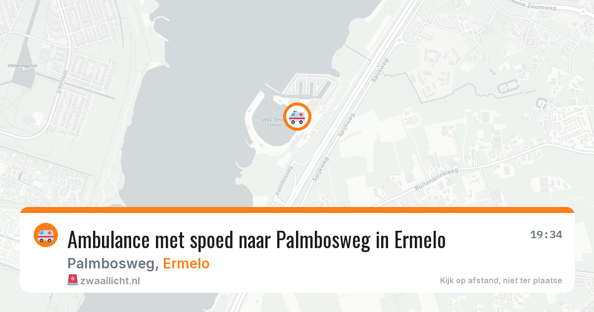 Ambulance met spoed naar Palmbosweg in Ermelo — 27 jun 2026