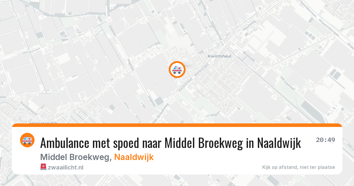 Ambulance met spoed naar Middel Broekweg in Naaldwijk — 26 jan 2026