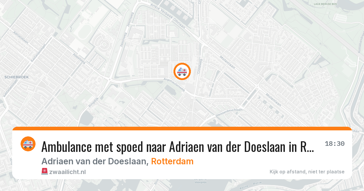 Ambulance met spoed naar Adriaen van der Doeslaan in Rotterdam — 17 mei 2026