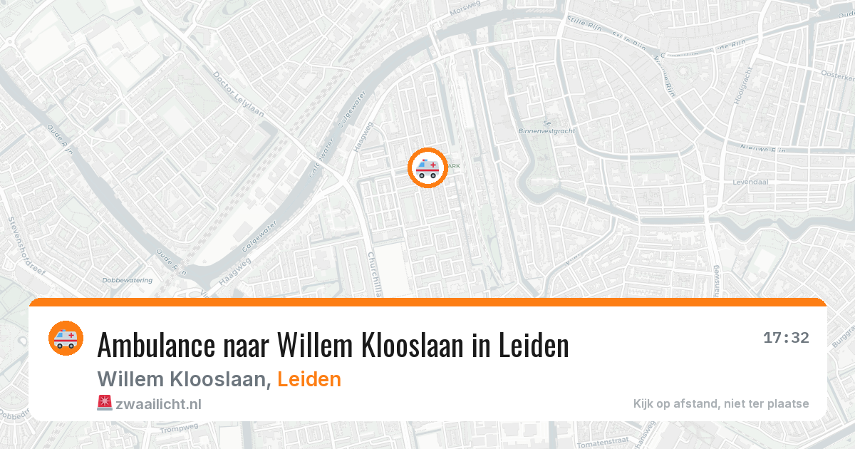 Ambulance naar Willem Klooslaan in Leiden — 10 mei 2026