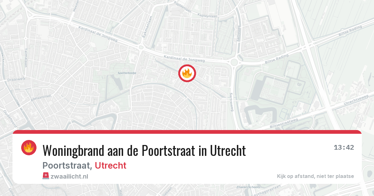 Woningbrand aan de Poortstraat in Utrecht — 22 feb 2026