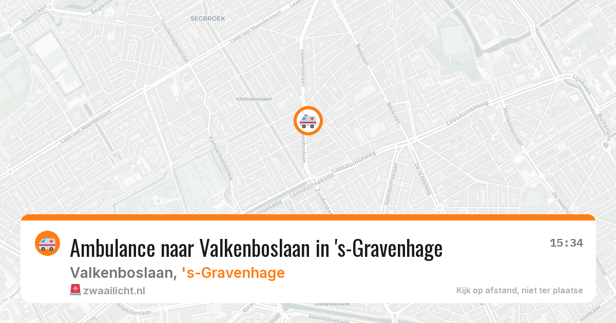 Ambulance naar Valkenboslaan in 's-Gravenhage — 8 feb 2026