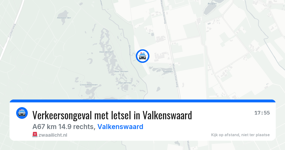 Verkeersongeval met letsel in Valkenswaard — 1 jul 2026
