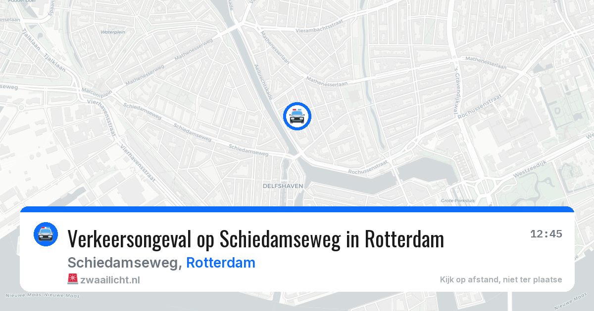 Verkeersongeval op Schiedamseweg in Rotterdam — 8 jun 2026