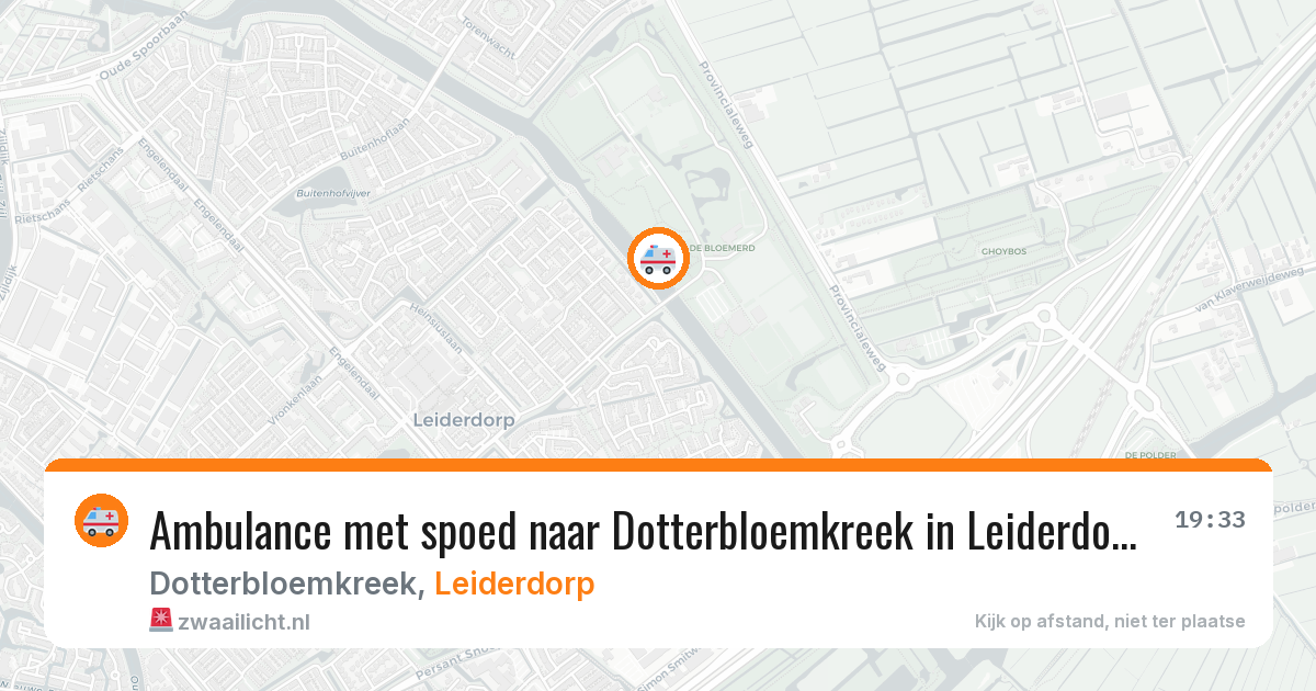 Ambulance met spoed naar Dotterbloemkreek in Leiderdorp — 29 jan 2026