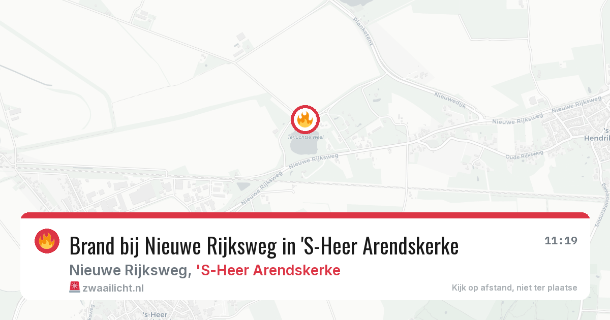 Brand bij Nieuwe Rijksweg in 'S-Heer Arendskerke — 23 mei 2026