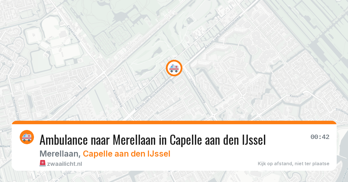 Ambulance naar Merellaan in Capelle aan den IJssel — 19 mei 2026