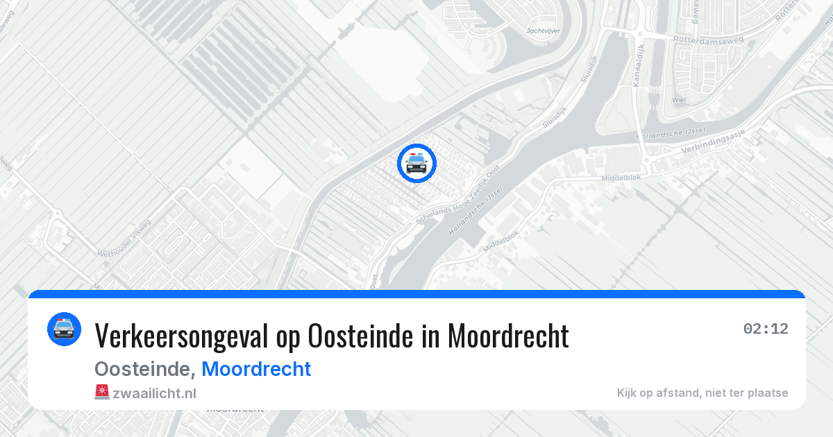 Verkeersongeval op Oosteinde in Moordrecht — 21 jun 2026