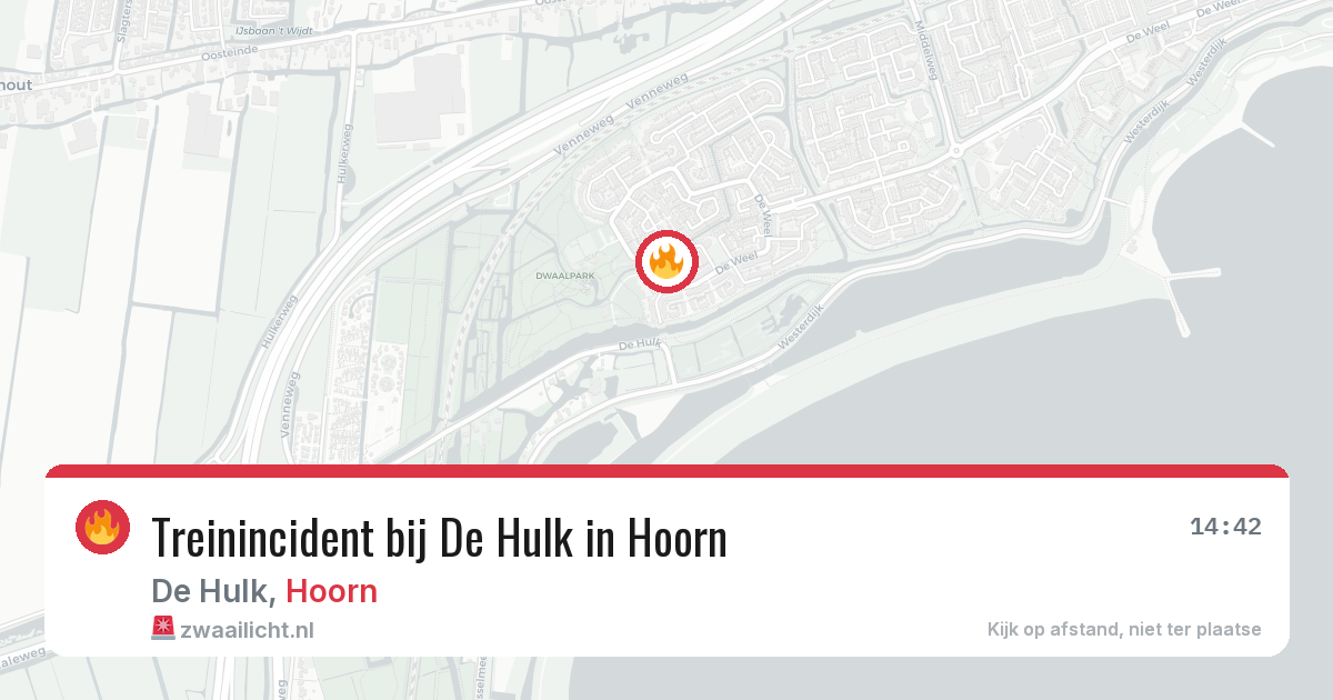 Treinincident bij De Hulk in Hoorn — 3 mrt 2026