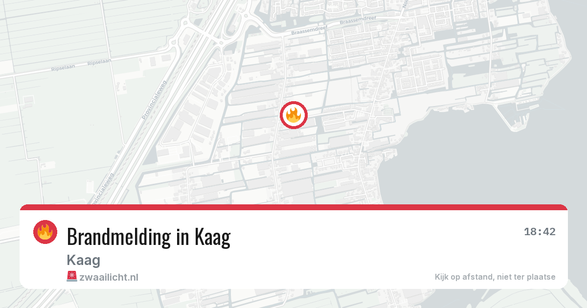 Brandmelding in Kaag — 30 mei 2026