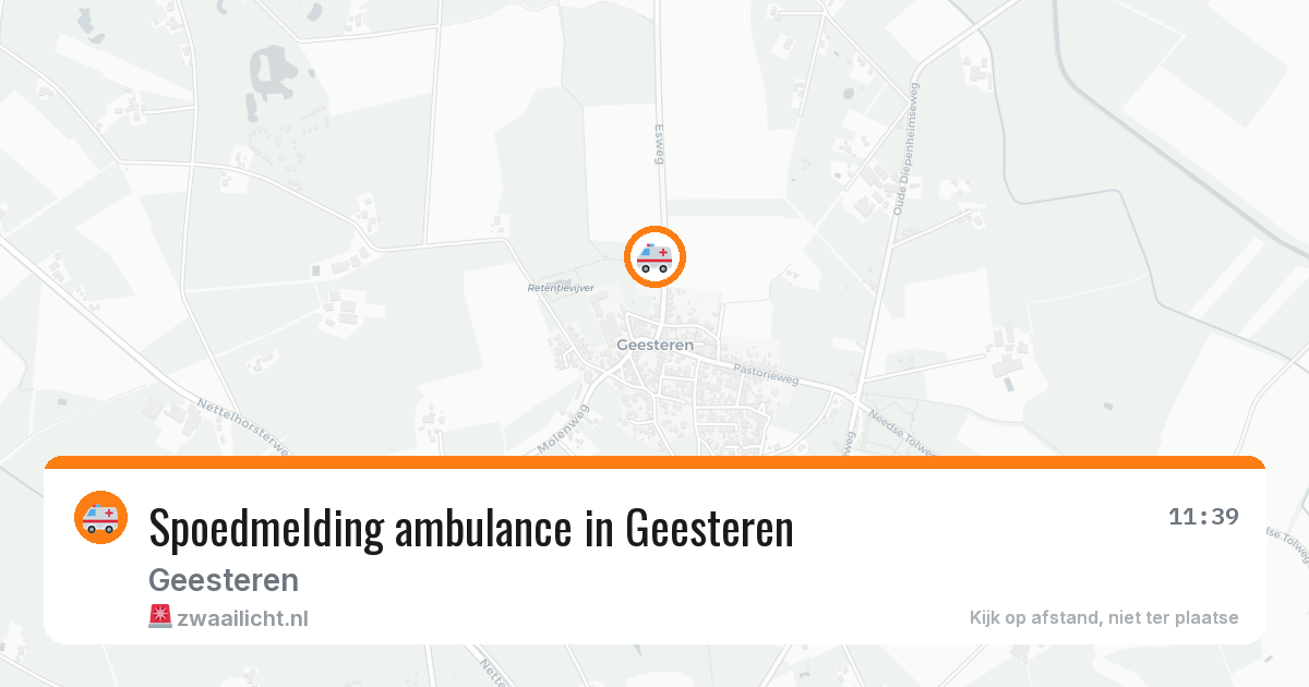 Spoedmelding ambulance in Geesteren — 8 feb 2026