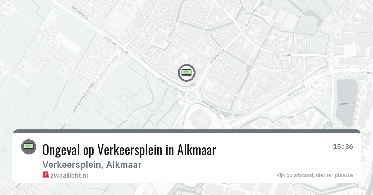 Ongeval op Verkeersplein in Alkmaar — 5 mrt 2026
