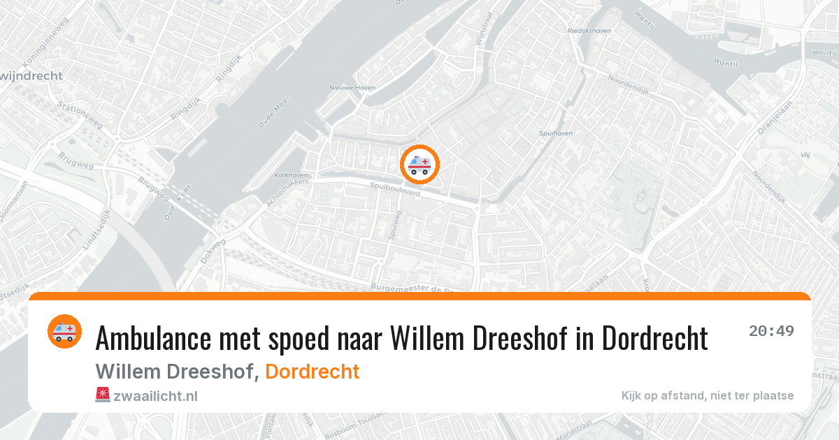 Ambulance met spoed naar Willem Dreeshof in Dordrecht — 13 mei 2026