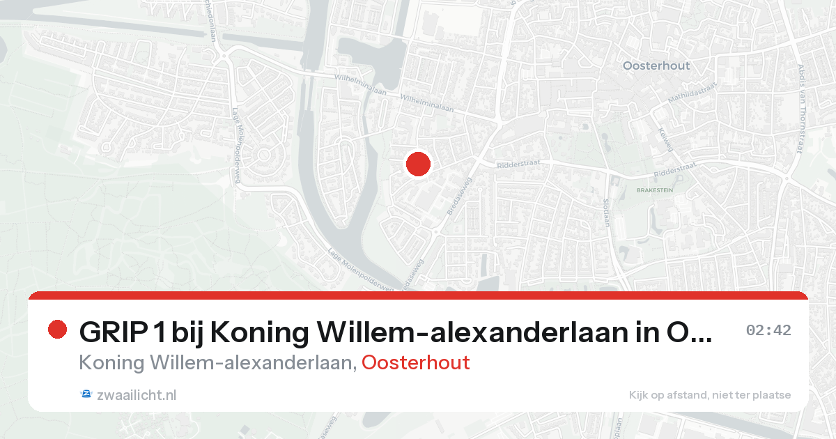 GRIP 1 bij Koning Willem-alexanderlaan in Oosterhout — 16 aug 2026