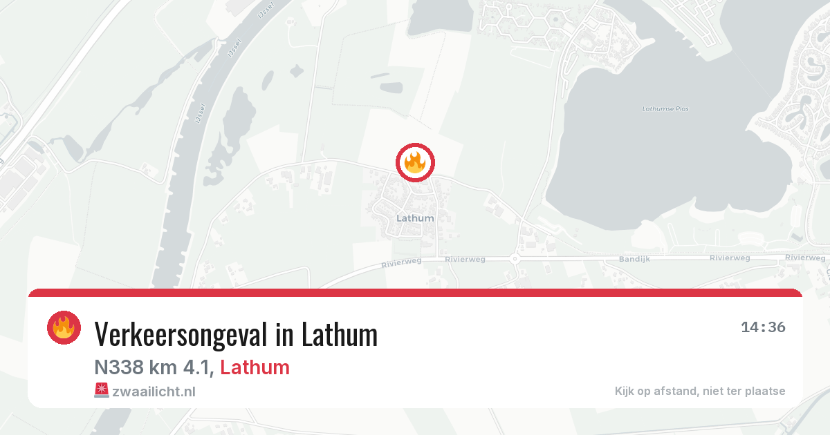 Verkeersongeval in Lathum — 16 jun 2026