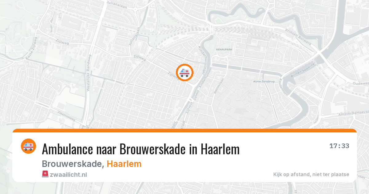 Ambulance naar Brouwerskade in Haarlem — 5 aug 2026