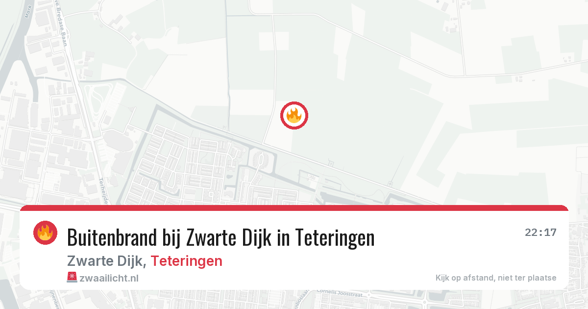 Buitenbrand bij Zwarte Dijk in Teteringen — 31 mei 2026