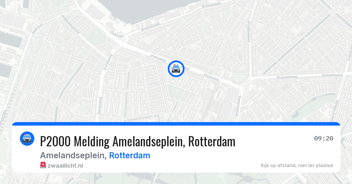 P2000 Melding Amelandseplein, Rotterdam — 21 mei 2026