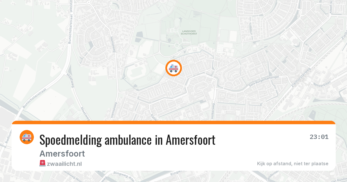 Spoedmelding ambulance in Amersfoort — 14 aug 2026