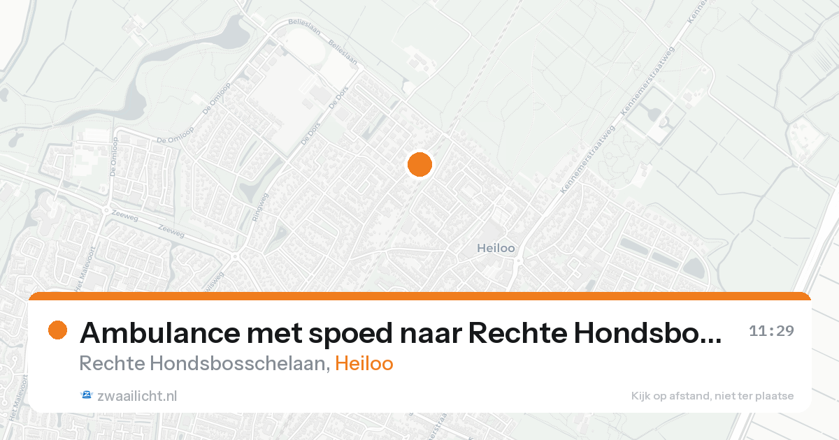 Ambulance met spoed naar Rechte Hondsbosschelaan in Heiloo — 15 aug 2026