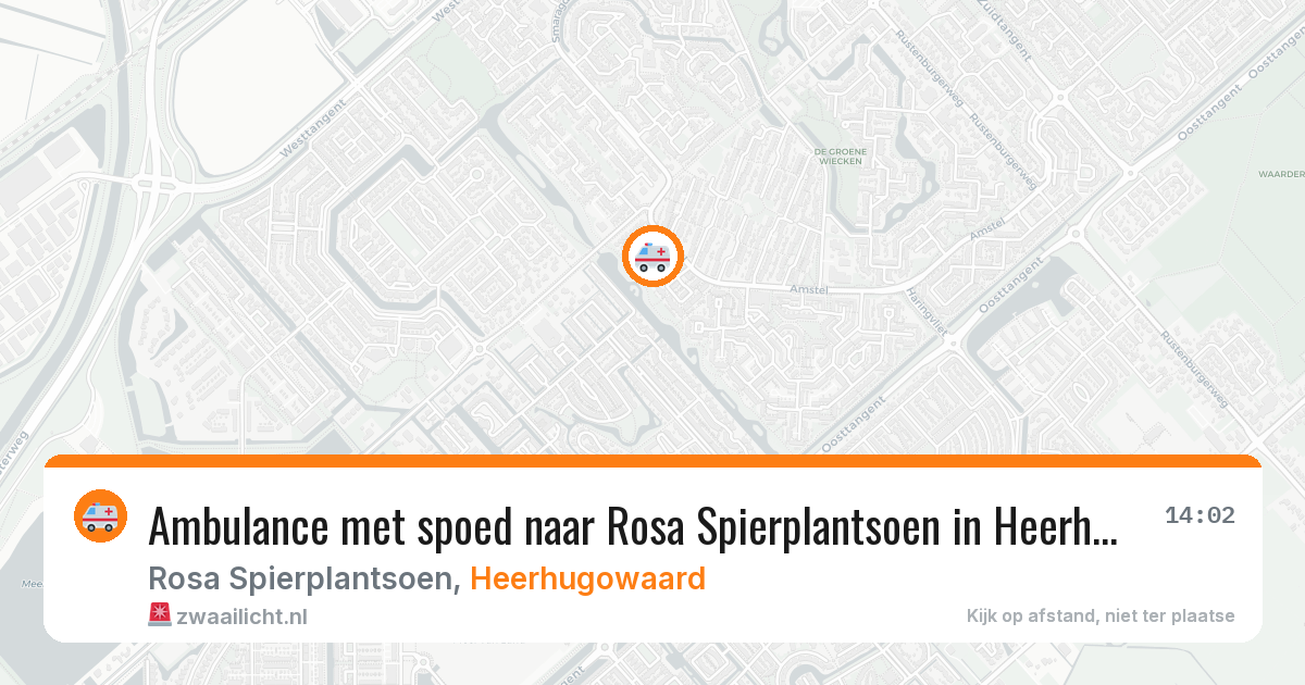 Ambulance met spoed naar Rosa Spierplantsoen in Heerhugowaard — 1 mei 2026