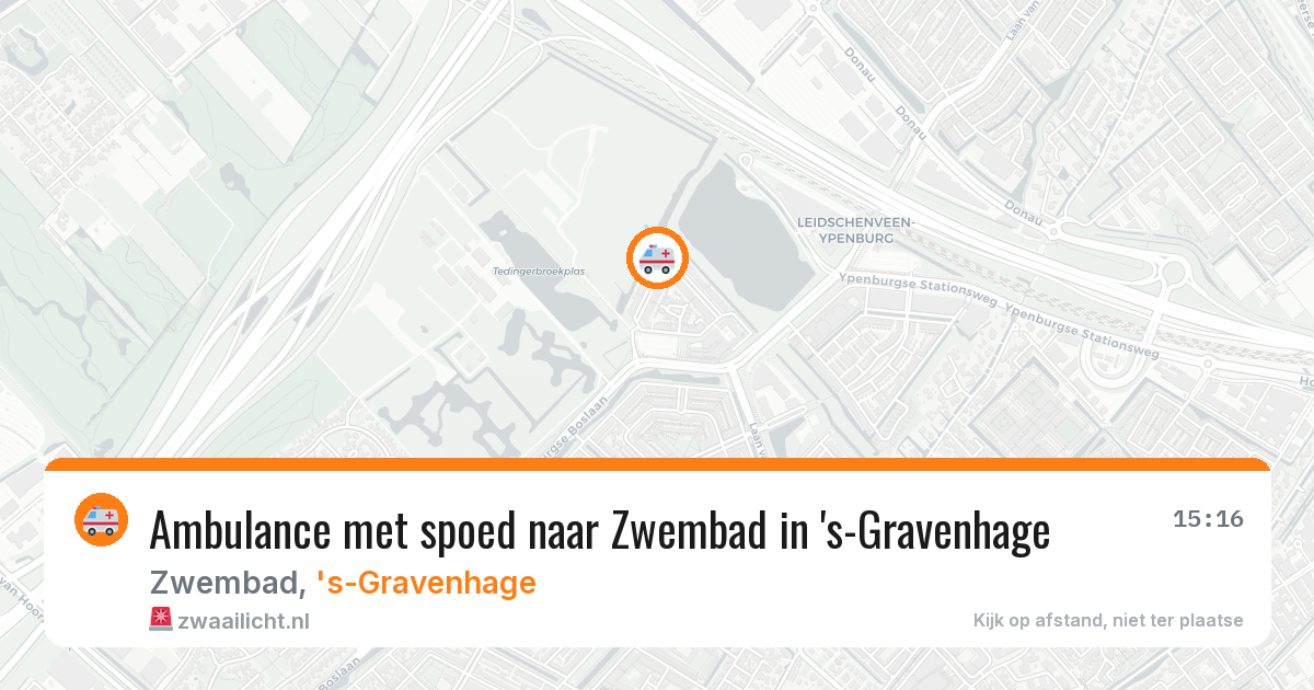 Ambulance met spoed naar Zwembad in 's-Gravenhage — 26 mei 2026